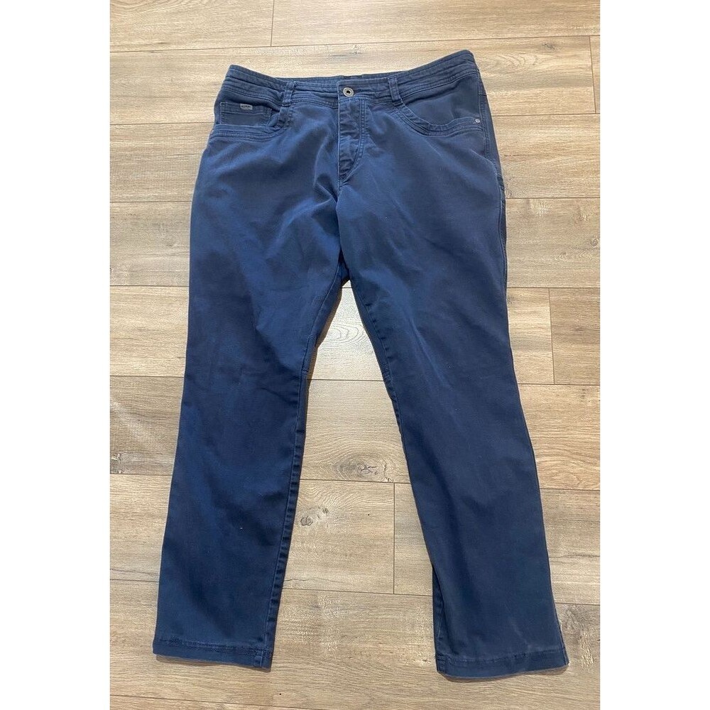 Kuhl Revolt Mens 38x31 Blue Cargo Stretch Outdoor Hiking Pants Moisture Wicking